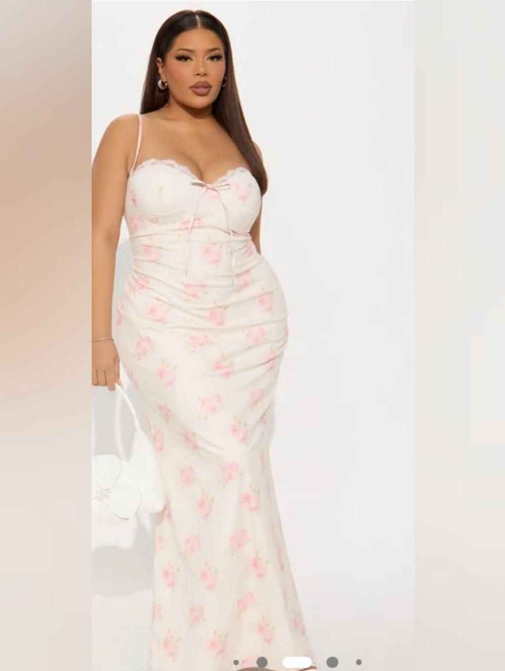 Fashion Nova Poplin Floral Maxi Dress